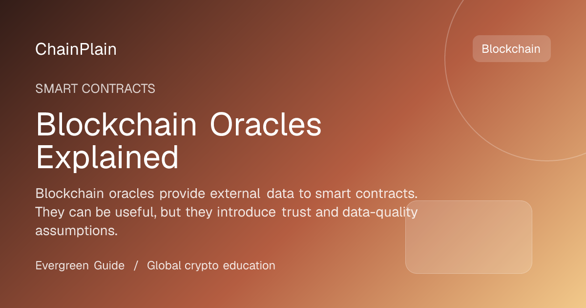 Blockchain Oracles Explained - Smart Contracts guide from Cryptocurrency Basics Hub