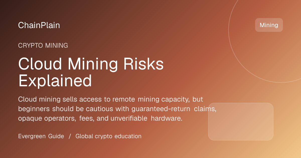 Cloud Mining Risks Explained - Crypto Mining guide from Bitcoin and Ethereum Hub