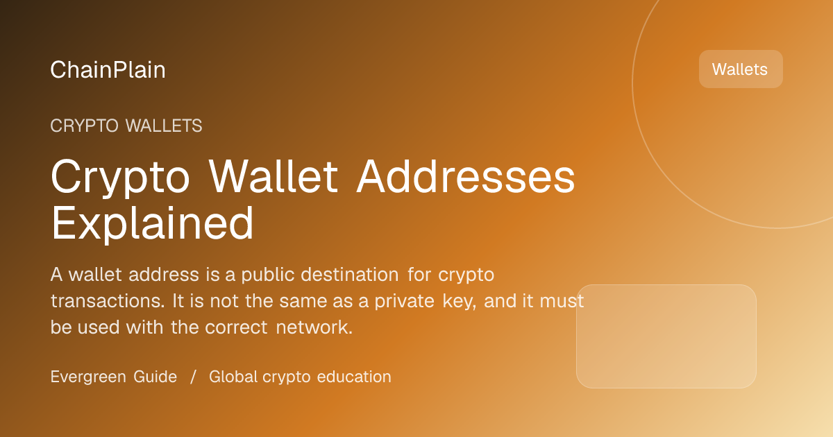 Crypto Wallet Addresses Explained - Crypto Wallets guide from Wallets, Security, and Storage Hub