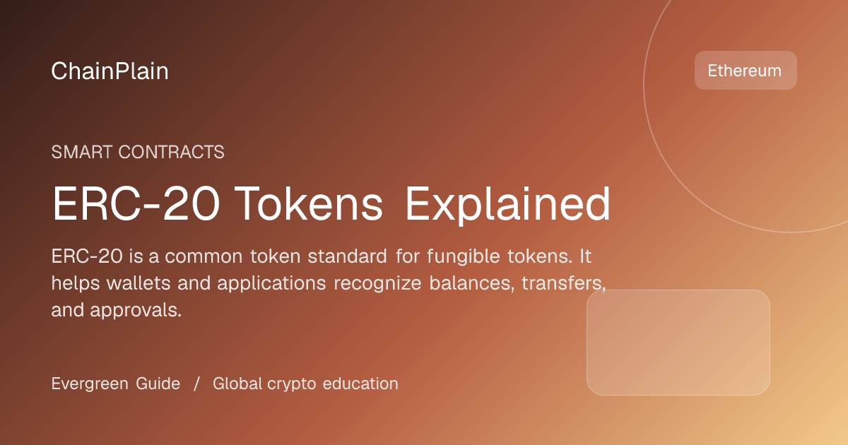 ERC-20 Tokens Explained - Smart Contracts guide from Bitcoin and Ethereum Hub