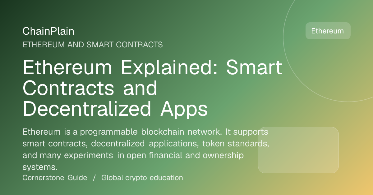 Ethereum Explained: Smart Contracts and Decentralized Apps - Ethereum and Smart Contracts guide from Bitcoin and Ethereum Hub