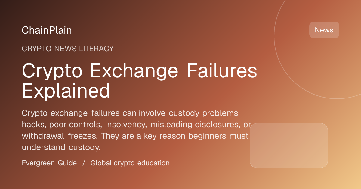 Crypto Exchange Failures Explained - Crypto News Literacy guide from Cryptocurrency Basics Hub