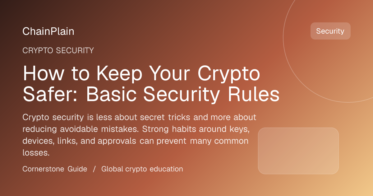 How to Keep Your Crypto Safer: Basic Security Rules - Crypto Security guide from Wallets, Security, and Storage Hub