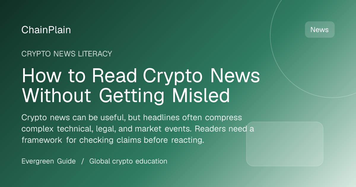 How to Read Crypto News Without Getting Misled - Crypto News Literacy guide from Cryptocurrency Basics Hub