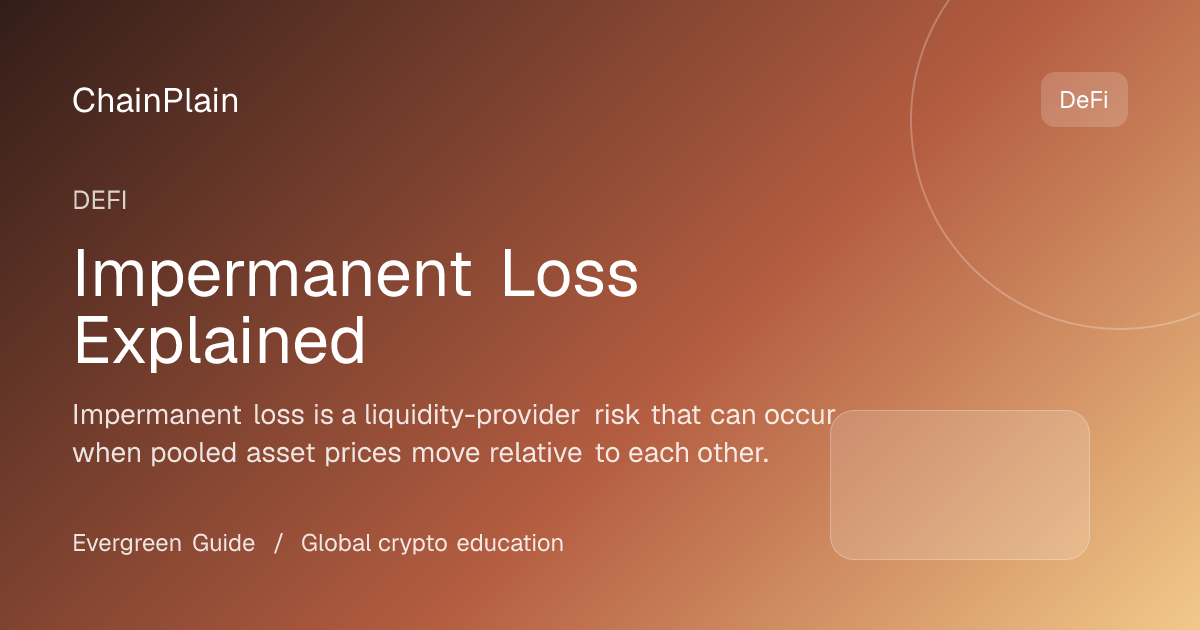 Impermanent Loss Explained - DeFi guide from DeFi and Stablecoins Hub