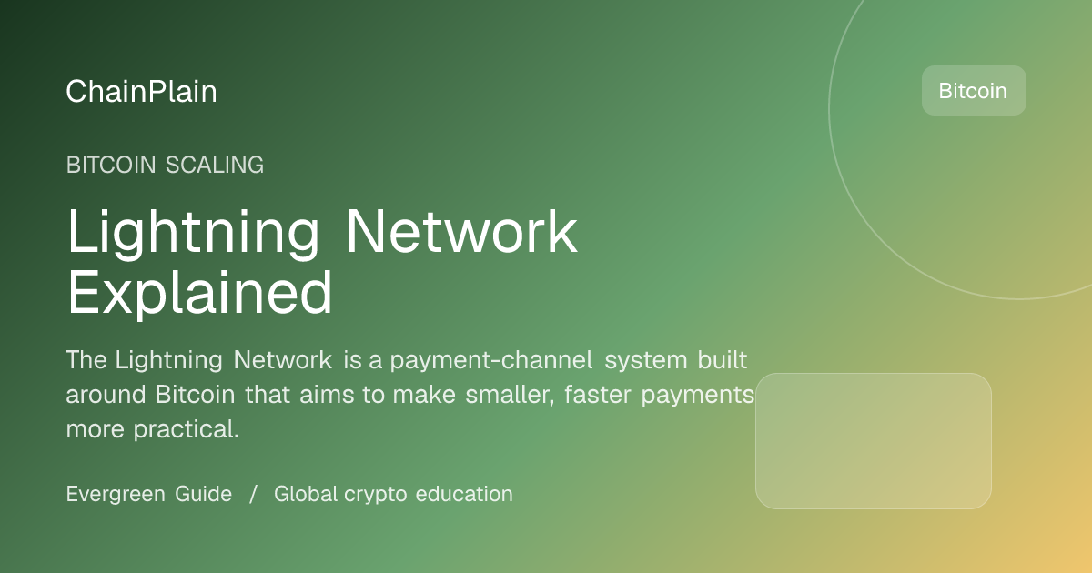 Lightning Network Explained - Bitcoin Scaling guide from Bitcoin and Ethereum Hub