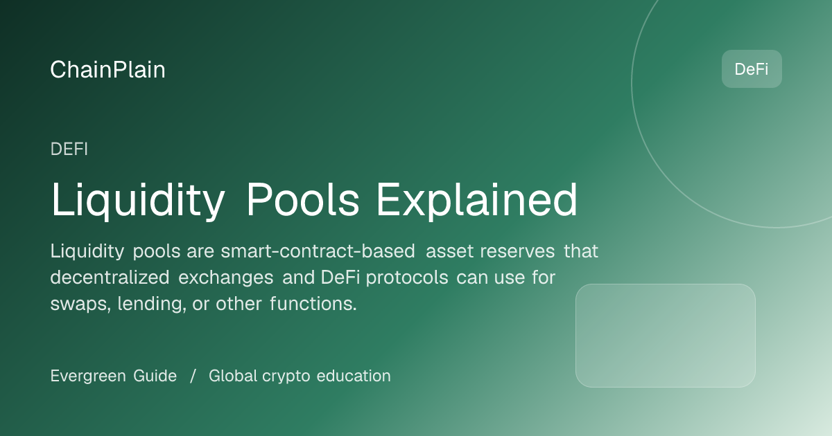 Liquidity Pools Explained - DeFi guide from DeFi and Stablecoins Hub