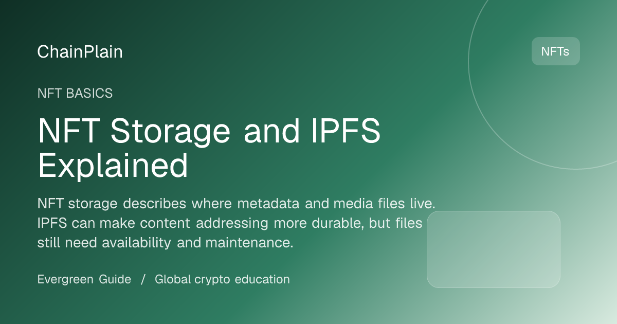 NFT Storage and IPFS Explained - NFT Basics guide from Cryptocurrency Basics Hub