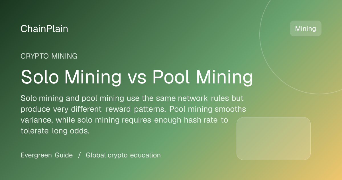 Solo Mining vs Pool Mining - Crypto Mining guide from Bitcoin and Ethereum Hub