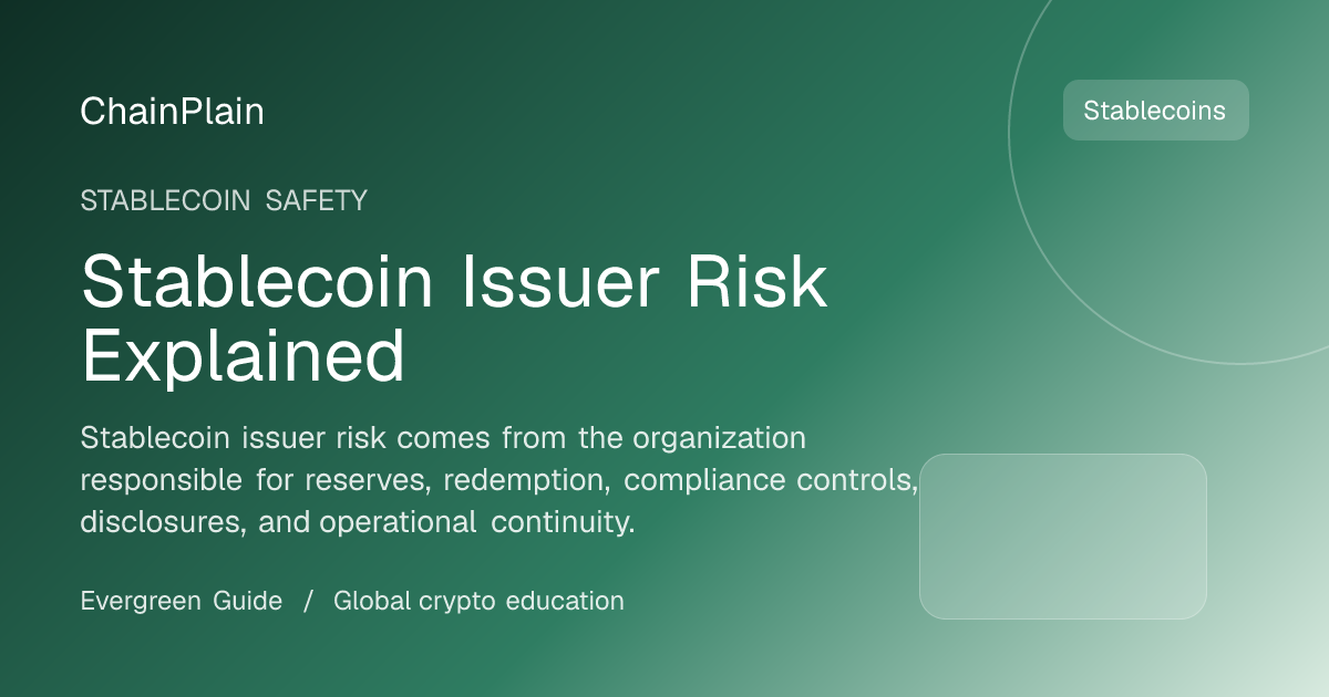 Stablecoin Issuer Risk Explained - Stablecoin Safety guide from DeFi and Stablecoins Hub