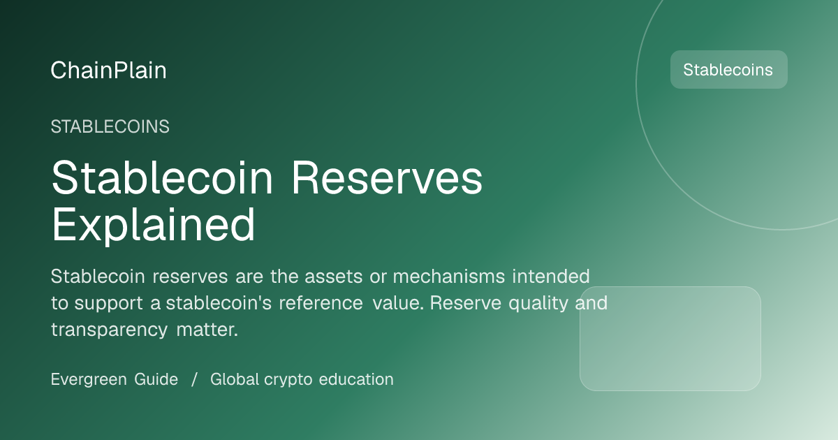 Stablecoin Reserves Explained - Stablecoins guide from DeFi and Stablecoins Hub