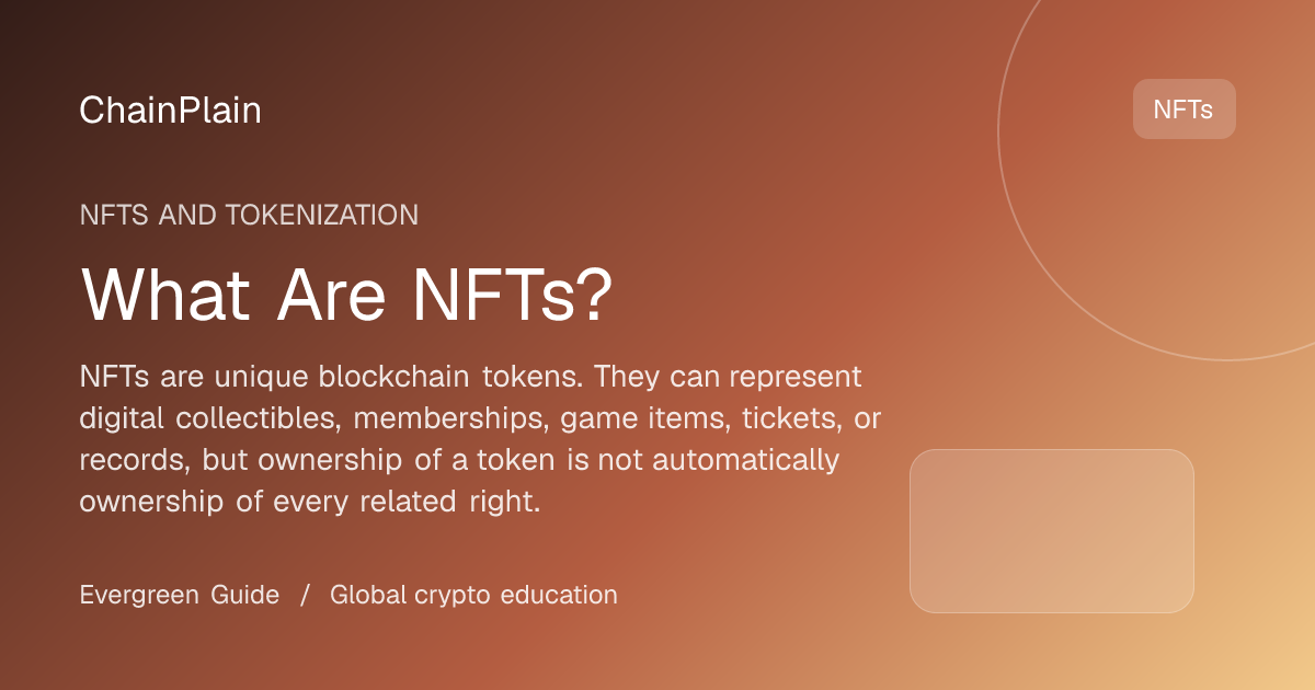 What Are NFTs? - NFTs and Tokenization guide from Cryptocurrency Basics Hub