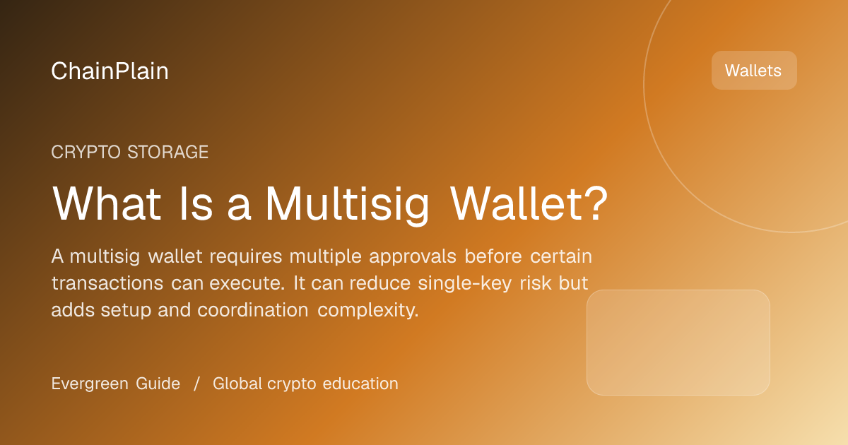 What Is a Multisig Wallet? - Crypto Storage guide from Wallets, Security, and Storage Hub