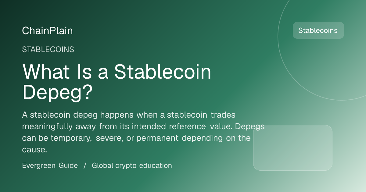 What Is a Stablecoin Depeg? - Stablecoins guide from DeFi and Stablecoins Hub