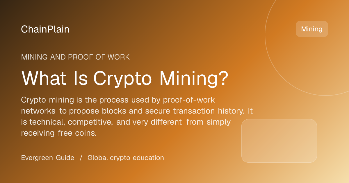 What Is Crypto Mining? - Mining and Proof of Work guide from Bitcoin and Ethereum Hub